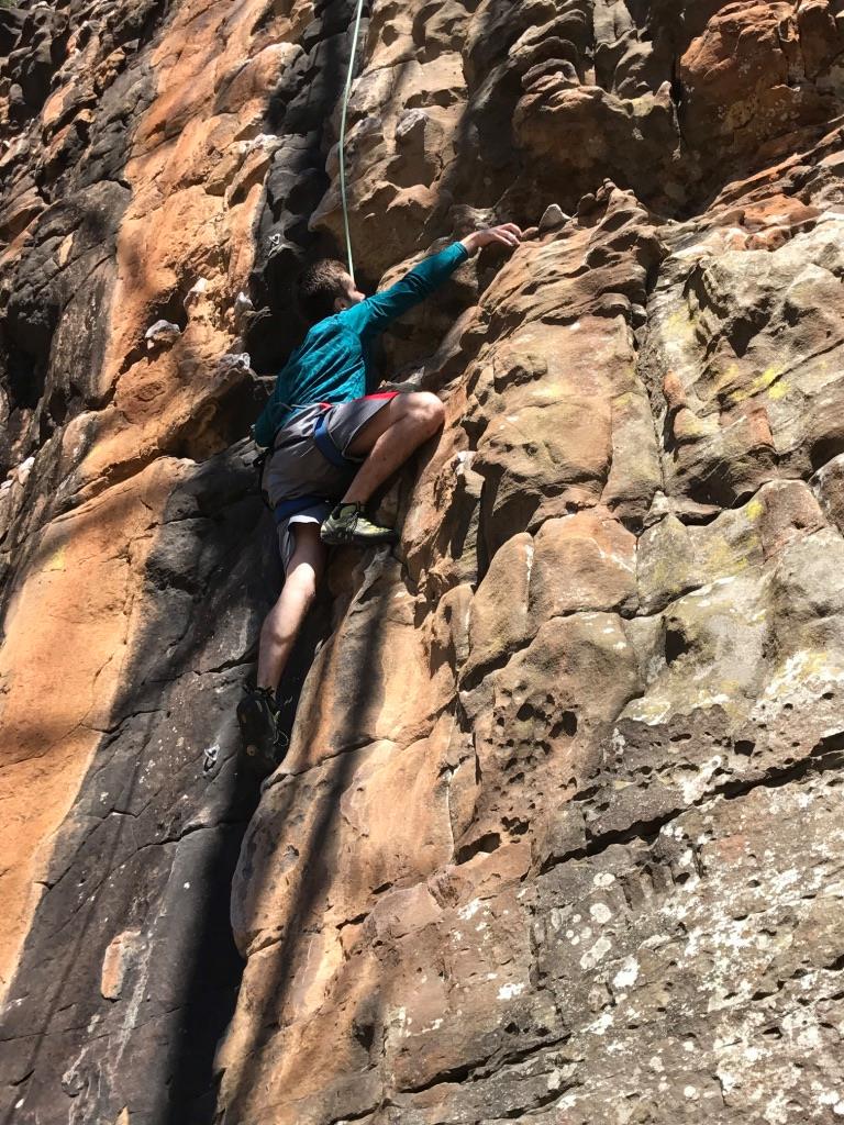 Me climbing at RRG